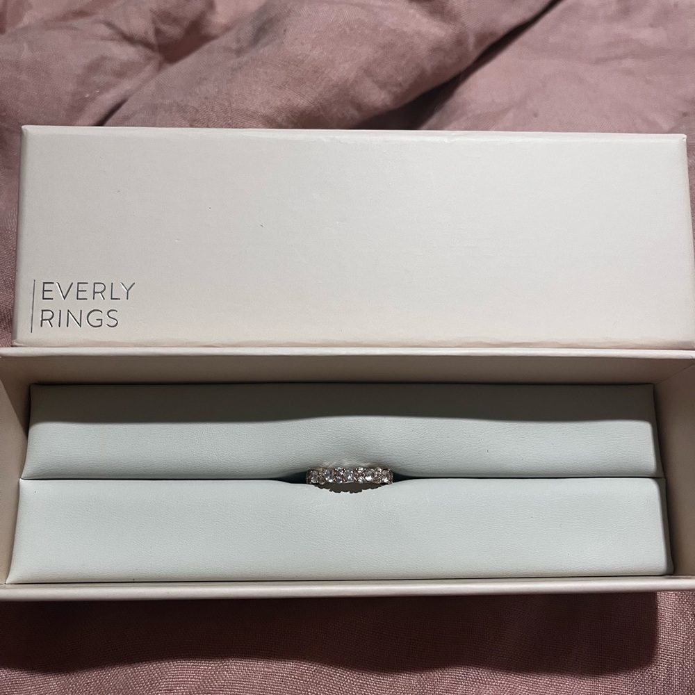 Everly Mischa Band Wedding or Engagement Rose Gold - Size 7